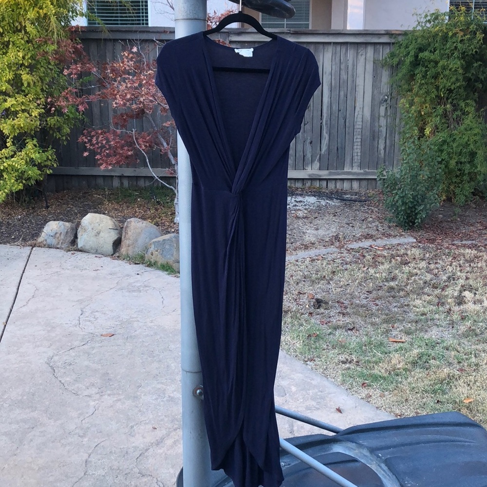 Navy blue maxi dress